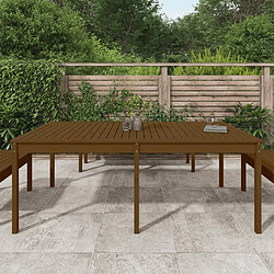 Avis Maison Chic Table de jardin | Table d'extérieur marron miel 203,5x100x76 cm bois massif de pin -GKD14072