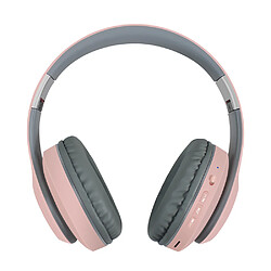 General Casque Bluetooth - Casque à réduction active du bruit / Autonomie de la batterie de 15 heures avec un son de précision / Casque de voyage pliable et casque supra-auriculaire(rose) 