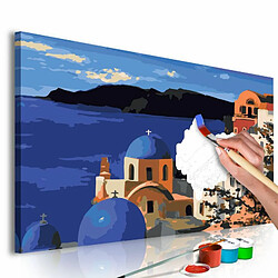 Paris Prix Tableau à Peindre Soi-Même Santorini 40x60cm 