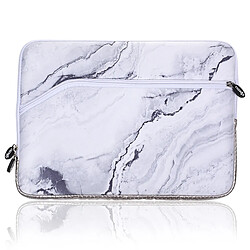 Wewoo Sacoche Marbre simple motif néoprène Fashion Sleeve Bag Sac pour ordinateur portable MacBook 13,3 pouces Blanc