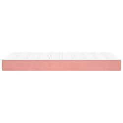 Acheter Maison Chic Matelas de lit à ressorts ensachés, Matelas doux rose 120x190x20 cm velours -GKD38328