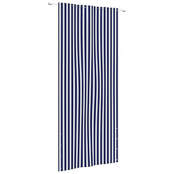 vidaXL Écran de balcon Bleu et blanc 120x240 cm Tissu Oxford