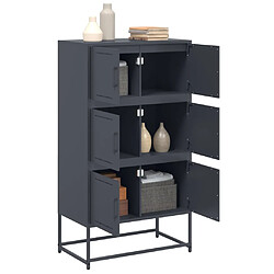 Acheter vidaXL Buffet anthracite 68,5x38,5x123,5 cm acier