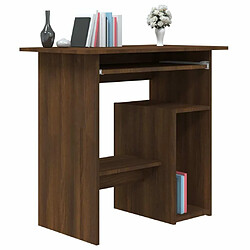 Avis Maison Chic Bureau,Table de travail,bureau de travail pour chambre Chêne marron 80x45x74 cm Bois d'ingénierie -GKD26718