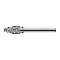 Fraise sur tige RBF INOX D. 6 mm L. tête 18 mm D. de la tige 6 mm carbure engrènement Normal, fin PROMAT 