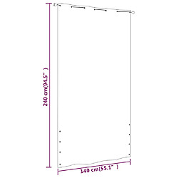 Acheter vidaXL Écran de balcon Terre cuite 140x240 cm Tissu Oxford