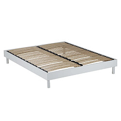 MAISON AUBERTIN Kit Sommier lattes Bois blanc 140x200cm