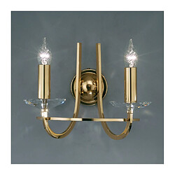 Luminaire Center Applique murale classique IMPERIAL laiton Anglais 2 ampoules