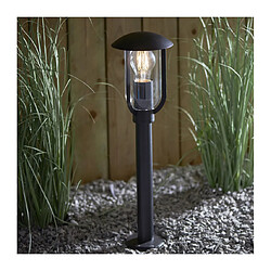 Endon Borne de jardin Quinn Alliage d'aluminium,polycarbonate Noir,Transparent 1 ampoule 50cm