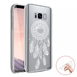 Coque Samsung Galaxy S8 360 intégrale transparente Attrape reve blanc Ecriture Tendance Design Evetane. 