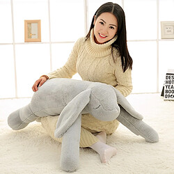 Universal Exportation géant coréen peluche lapin jouet 90cm douce dessin animé grandes oreilles peluche câlin peluche jouet lapin peluche fille cadeau |(Gris) 