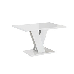 Dusine TABLE BASSE MALAVA - BLANC LAQUE 100 X 70 CM