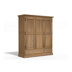 DECOPIN armoire 3 portes & tiroirs ducie - patine anglaise 