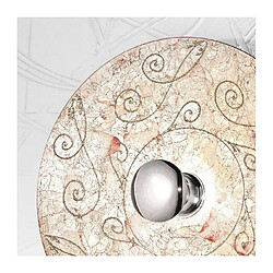 Luminaire Center Applique murale design LUNA chrome 1 ampoule Diamètre 89 Cm Argent Medici