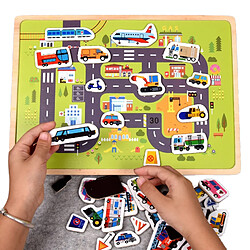 Universal Puzzles magnétiques en bois Jeux d'animaux et de véhicules Enfants Bébés Éducation précoce Apprentissage Jouets Puzzles Puzzle pour enfants | 