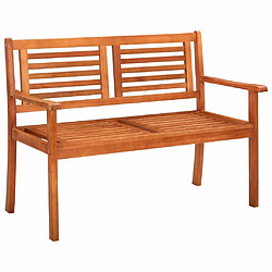 Maison Chic Banc de jardin 2 places | Banquette de jardin | Chaise Relax 120 cm Bois d'eucalyptus solide -MN51229