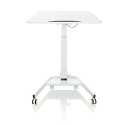 Table assis/debout / table de travail STAND VM-SU II avec roulettes, pliable, blanc hjh OFFICE