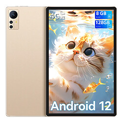 VANWIN Tablette 10,1 Pouces 8Go RAM 128Go ROM(1 To TF), Double SIM 4G LTE+5G, 7560mAh Batterie, tablette Caméra 8+13MP, 1920x1200 IPS FHD+, tablette tactile avec Bluetoth5.0-Or