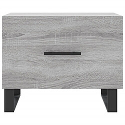 Acheter vidaXL Table basse Sonoma gris 50x50x40 cm Bois d'ingénierie