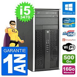 PC Tour HP Pro 6300 CMT Intel i5-3470 RAM 16Go Disque Dur 500Go Windows 10 Wifi · Occasion 