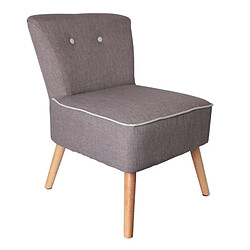 Fauteuil Bicolore Gris Et Vert D'eau The Home Deco Factory HD3606