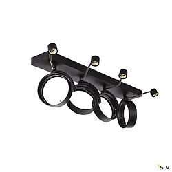 Applique et plafonnier intérieur SLV KALU, quad, noir, GU10/QPAR111, 4x 75W max pas cher