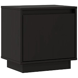 vidaXL Table de chevet Noir 40x30x40 cm Bois de pin solide