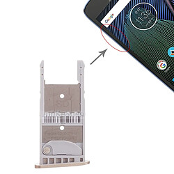 Wewoo Tiroir de Carte SIM Plateau pour SIM + Micro SD Motorola Moto G5 Plus Or 