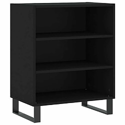 Maison Chic Buffet,Meuble de Rangement,commode pour salon,Cuisine noir 57x35x70 cm bois d’ingénierie -MN35540