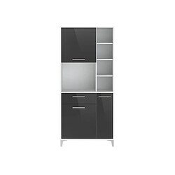 Avis Cstore ECO Buffet de cuisine L 80 cm - Gris brillant