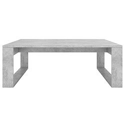 Acheter vidaXL Table basse Gris béton 100x100x35 cm Bois d'ingénierie