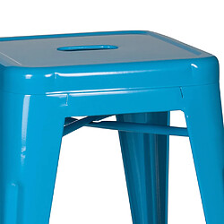 Tabouret VANTAGGIO métallique bleu clair hjh OFFICE