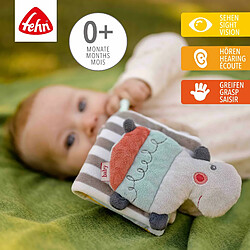 Fehn Loopy & Lotta 059045 Livre Textile Loopy et Lotta Livre d'Éveil en Textile avec Motifs Animaliers pour Bébés et Jeunes Enfants à Partir de 0 Mois Dimensions : 11 X 11 cm