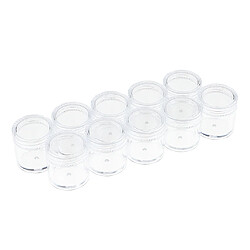 10x Pot De Maquillage Transparent Rond Vide Pot Poudre Crème De Voyage Contenant Cosmétique 5g pot de bocaux rechargeables