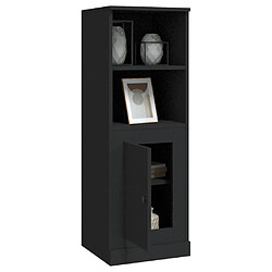 Maison Chic Buffet,Meuble de Rangement,commode pour salon,Cuisine noir 36x35,5x103,5 cm bois d'ingénierie -MN97888 pas cher