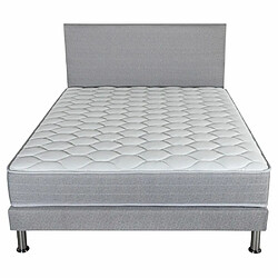 Avis Ebac Matelas Madere + sommier + tête de lit 140x190 SR9 - Gris clair - Soutien ferme