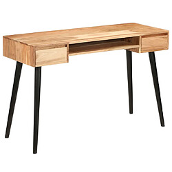 vidaXL Table à écrire Bois d'acacia massif 118 x 45 x 76 cm