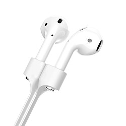 Acheter Shop Story Sangle Magnétique Aimanté Anti-Perte pour Écouteurs sans-Fil Apple Airpods TWS i7s - Couleur Blanc