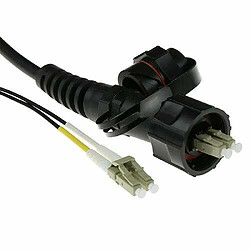 Act Music ACT 20 meter multimode 50/125 OM3 duplex fiber patch cable with LC and IP67 LC connectors 20M LCODVA-LC OM3 DX 7MM (RL7120)