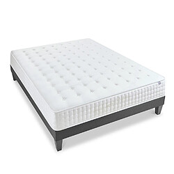 Olympe Literie Ensemble Apollon Ensemble APOLLON 140x200 cm | Matelas Mémoire de forme + Sommier Bois