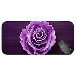 Universal (750x300x3) Grande souris à la souris à texture premium, à la terre de fleur violette Rose Rose Flore Rubber Souris