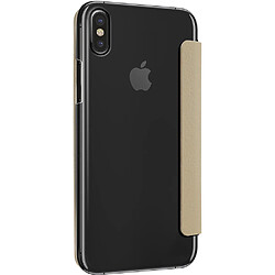 Avis Guess Maroquinerie Guess Étui pour iPhone X / XS Folio Élégant avec Porte-cartes Dorée