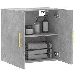 Avis vidaXL Armoire murale gris béton 60x31x60 cm bois d'ingénierie