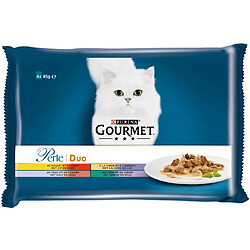 Gourmet Perle Les Duos Chat Adulte Viande Sachets