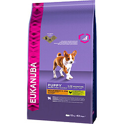 Avis EUKANUBA Croquettes pour chiots de race moyenne - 100% complet et équilibré- Sans arôme artificiel ajouté - Au poulet - 3kg