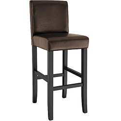 Avis Tectake Lot de 4 chaises de bar - marron