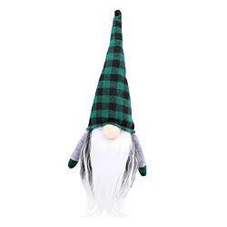 Noël Peluche Gnome Poupée Santa Ornements Fête De Noël Festival Décor Vert pas cher