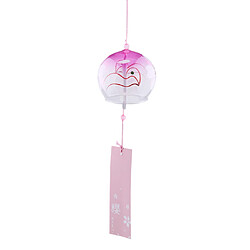 windchime en verre de style japonais suspendus bénédiction cloches carillons éoliens maison 14