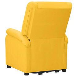 Acheter vidaXL Fauteuil jaune tissu