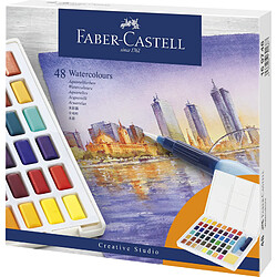 FABER-CASTELL Peinture aquarelle en godets, étui de 48 ()